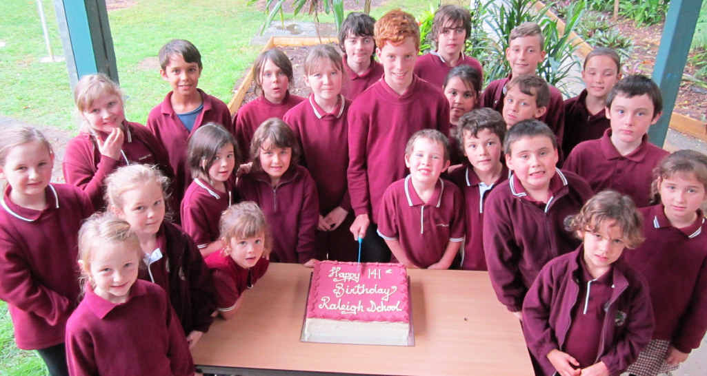 CELEBRATION: Students at Raleigh Public celebrate the school’s birthday. CELEBRATION: Students at Raleigh Public celebrate the school’s birthday.